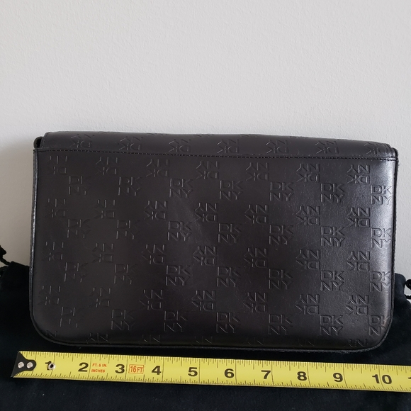 DKNY Black Leather Shoulder Bag - Picture 8 of 13